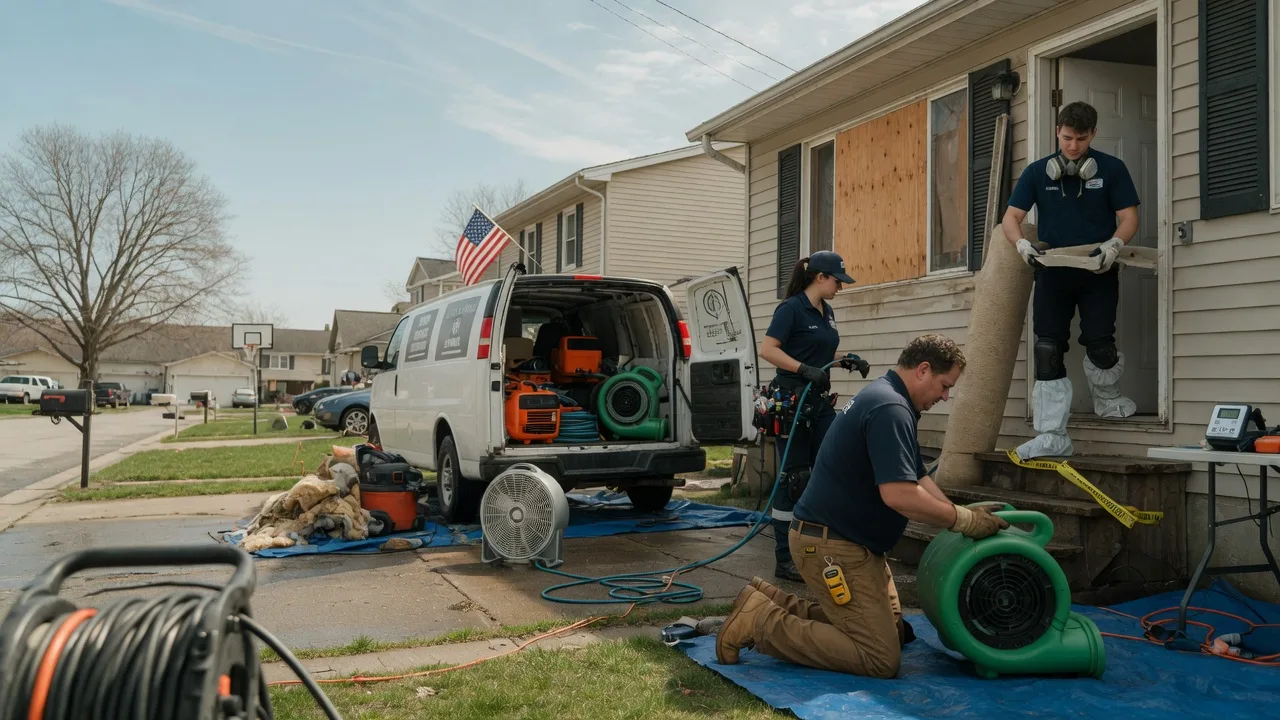 Water Damage Restoration in Bone Gap, IL near me